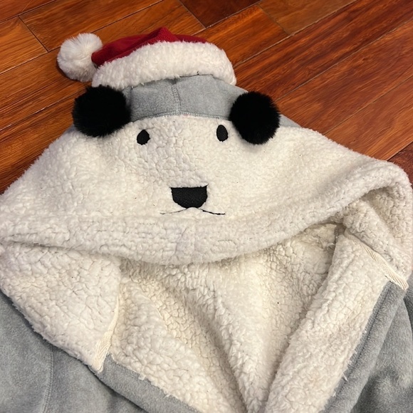 ⭐️ New Artisan NY Bear Hood Sherpa Robe Size Medium - Picture 4 of 10